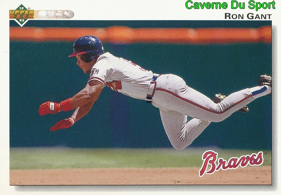 345 RON GANT ATLANTA BRAVES  BASEBALL CARD UPPER DECK 1992 - Photo 1/1