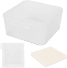 Square Travel Soap Container,  Soap Dish Shower Square Soap Holder Bar Soapbox C