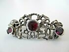 JUGENDSTIL BROSCHE  GRANAT  Antikschmuck  Granat Steine 