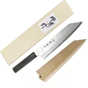 Sakai Takayuki 190mm Japanese VG-10 Nashiji Kengata Gyuto Kiritsuke Knife + Saya - Bild 1 von 13