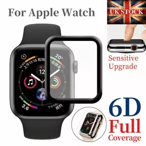 For Apple Watch iWatch 5 4 3 2 38/40/42/44 mm 3D Tempered Glass Screen Protector - Picture 1 of 14