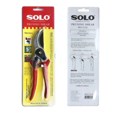 Solo No. Tijeras de podar 111A podadora de jardín cortador tijeras de jardín tamaño 8 pulgadas Foto 1 de 4