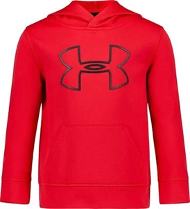 Under Armour Boys Youth Big Logo Fleece Hoodie Pullover - Picture 1 of 1