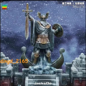 Saint Seiya Odin Statuetta Resina Modello Scena Nordica Piattaforma Ornamento Decorazione - Foto 1 di 20