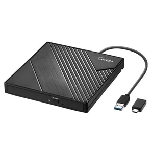 Lecteur DVD Externe USB 3.0 Type C Lecteur Graveur CD DVD Externe USB C Lapto... - Afbeelding 1 van 8