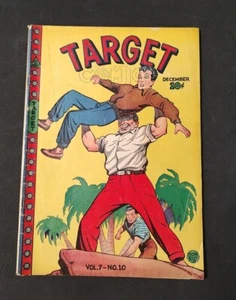 Target Comics Volume 7 n. 6 1946 Novelty Press in perfette condizioni età dell'oro - Foto 1 di 2