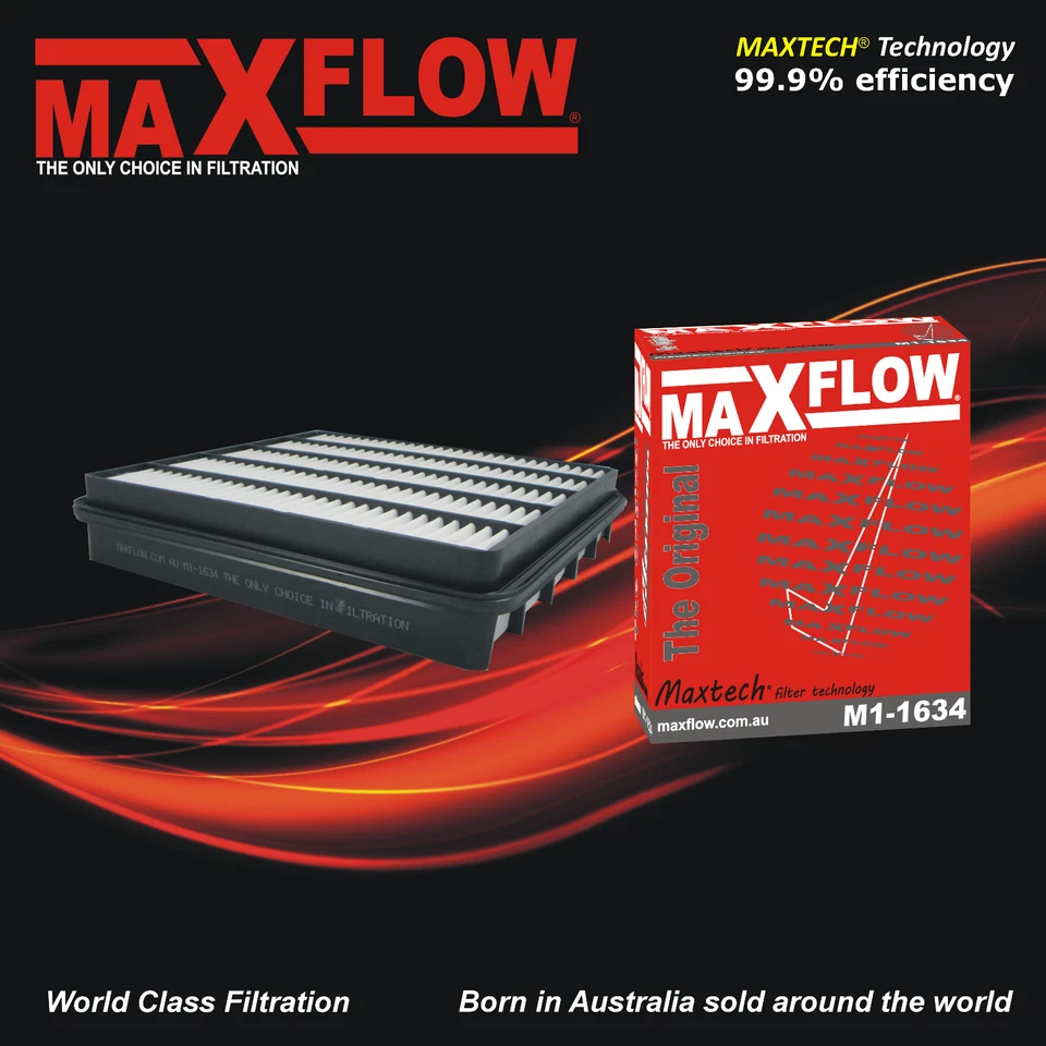 Air Filter fits Toyota Land Cruiser VDJ200 Turbo Diesel V8 4.5L 1VD-FTV MAXFLOW® - Image 1 of 1