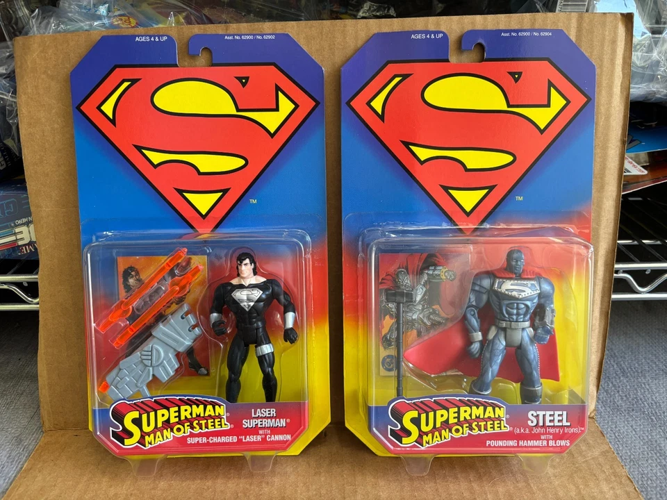 1995 DC Superman Man of Steel John Henry Irons Kenner Figure Unopened L54