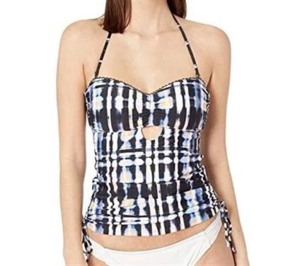 Nuevo con etiquetas Camiseta de natación Lucky Brand Solstice Canyon M Tie Dye Halter Bandeau Tankini 122645 Foto 1 de 4