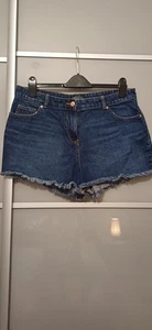 Blue Denim Shorts Size 14 - Picture 1 of 5