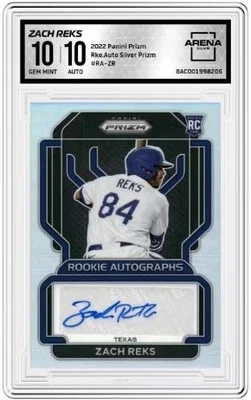 2022 Panini Prizm Rookie Autographs Zach Reks #RA-ZR Rookie RC Arena Club 10 - Image 1 of 2