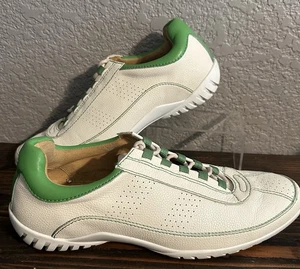 Donald J Pliner Far Euro Low Top Herren 11 M Sneaker Weiß Grün Schuhe Freizeit - Bild 1 von 10