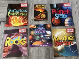 6 Discover our World: Rocks Volcanoes Earthquake Weather Seasons Planets Star - Picture 1 of 7