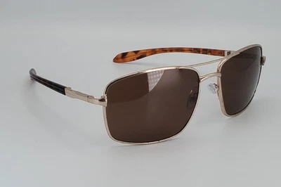 Gafas de sol Steve Madden para hombre doradas/marrones tortuga lentes aviador degradado Foto 1 de 4