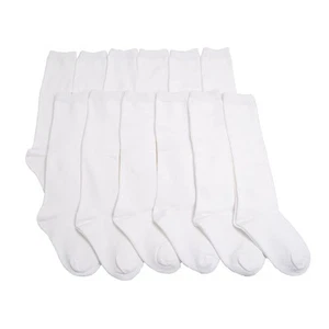 Girls Classic Uniform Knee-High School Socks (12-Pack), #3102_WhiteM - Picture 1 of 5