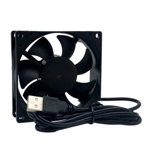 80mmx25mm 8025 5V USB Computer for Case PC CPU Cooling Fan Cooler 3000RPM Radiat - Afbeelding 1 van 7
