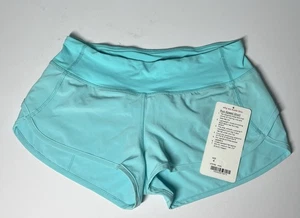 Lululemon Run: Speed Short Angel Blue Size 4 NWT - Picture 1 of 3