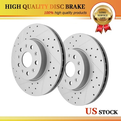 Rotores de freno delanteros perforados para Chevrolet Camaro 2016 2017 2018 con código de freno J6G Foto 1 de 4