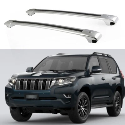 Barra transversal de 2 piezas rieles de techo para Toyota Land Cruiser Prado J150 2010-2023 Foto 1 de 4