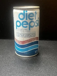 1980's Sugar-Free Diet Pepsi Cola soda can. Howell, Mich. Unopened. EMPTY - Picture 1 of 7