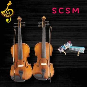 VIOLIN STRADIVARIUS COPY HANDCRAFTED SCSM Very Beautiful tone and real flames - Picture 1 of 12