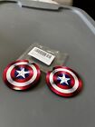 Marvel Captain America Car Coasters Set Of 2 Cupholder Coasters Cork Backing NEW