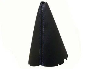 SEAT ALHAMBRA (2000-2010) Soufflet Levier De Vitesse Cuir - Couture Bleu Clair - Picture 1 of 1