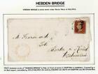 1845 - E/letter 1d Red > Burton in Kendall HEBDON BRIDGE Undated Circle (SPH38)