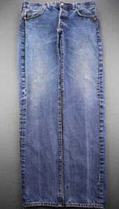 Men's 2017 Levi's Button Fly 501 Jeans Straight Medium Wash Size 34x34  - Picture 1 of 12