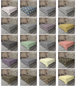 Ambesonne Art Deco Print Flat Sheet Top Sheet Decorative Bedding 6 Sizes - Picture 1 of 40