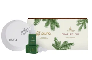 Thymes Pura Smart Diffuser & Refills Set- Frasier Fir NIB - Picture 1 of 2