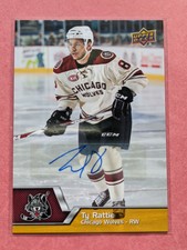 2014-15 UD AHL HOCKEY AUTOGRAPH-TY RATTIE-CHICAGO WOLVES