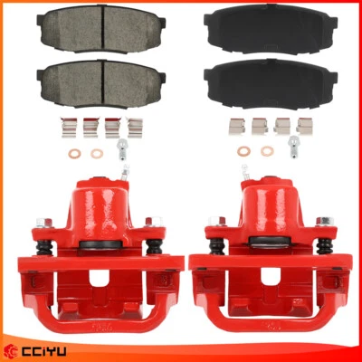 Rear Brake Calipers And Ceramic For Pads Toyota Sequoia Tundra 2007 - 2017 Foto 1 de 4