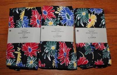 THREE (3) NEW NWT Mens J.Crew J. J Crew Boxers Boxer Shorts Underwear MEDIUM *4R - Image 1 of 2