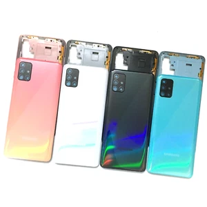 For Samsung Galaxy A51 2020 A515 Middle Frame+Battery Rear Back Door Cover+ Lens - Picture 1 of 12