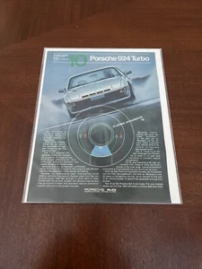 Porsche 924 Audi Print Ad 1981 8x11 Vintage Great To Frame - Picture 1 of 3