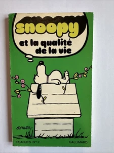 Peanuts Snoopy Book French "et lat qualite de la vie" Paperback Pocketbook 1972 - Picture 1 of 8
