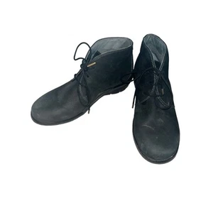 Dansko Joy Ankle Bootie Shoes Boots Black Nubuck leather Size 7 9128100200 - Picture 1 of 10