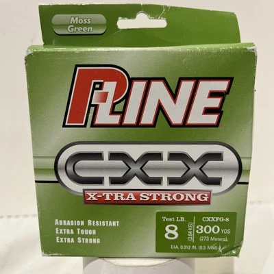 P-line CXX X-Tra Strong Line 300yd 8 libras verde musgo resistente a la abrasión Foto 1 de 3