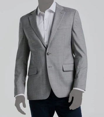 Traje Abrigo Blazer Chaqueta Penguin Para Hombre Gris Calce Ajustado Osman Talla 40R Foto 1 de 2