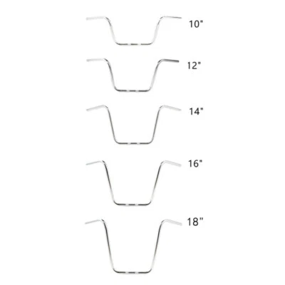 10 12 14 16" 18" Ape Hanger 1" manillar para Harley Softail FLST FXST Sportster Foto 1 de 4