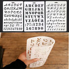 Letter Alphabet Number Layering Stencils Scrapbooking Cards Painting DIY Craft.
