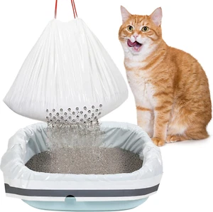 42 Count Jumbo Sifting Cat Litter Bags 36 X 18 Inch Extra Large Thick Cat Litter - Picture 1 of 12