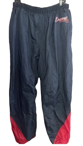Vintage 90s Braves MLB Warm Up Track Pants Men's size XL Cover