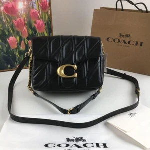 COACH Times Square Tabby Shoulder Bag 20 Quilted CW629 Black outlet New JP y - Picture 1 of 10