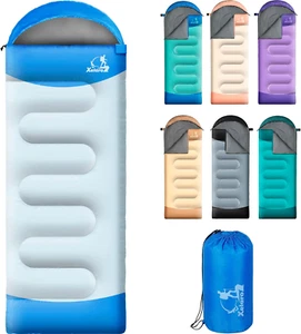 Sleeping Bags for Adults Kids - 3 Season Cold&Warm Weather Waterproof Camping Sl - Picture 1 of 12