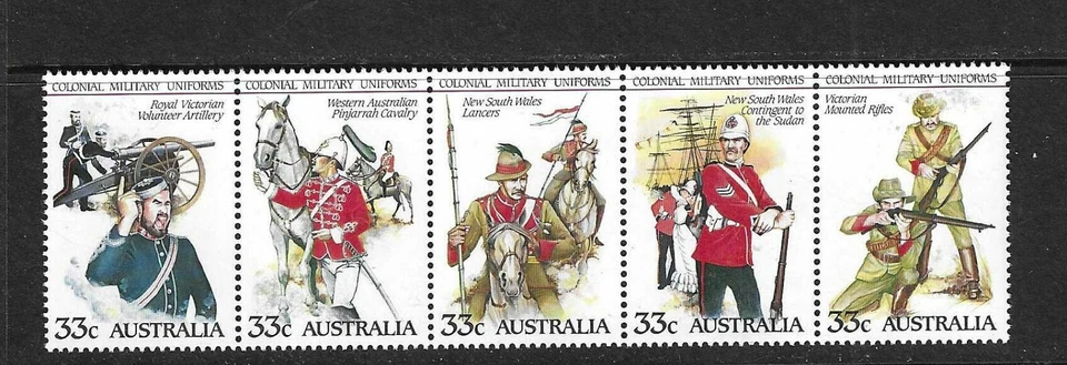 Uniformes militares coloniales Australia SC # 945.  MNH Foto 1 de 1