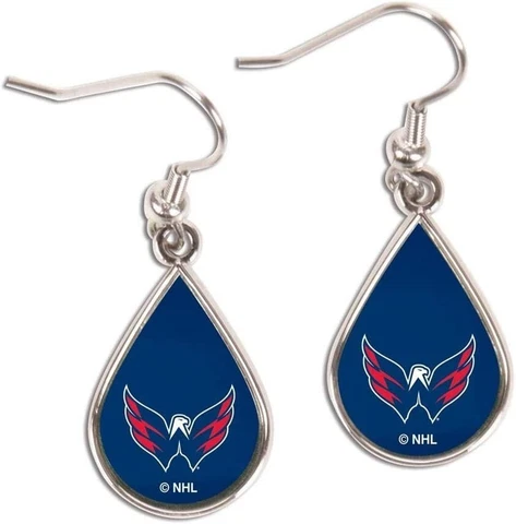 Official NHL 98769014 Washington Capitals Jewelry Carded Earrings Cover