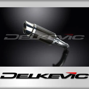 Yamaha Fazer 8 FZ8 2010-2015 Slip On 8" Round Carbon Exhaust Muffler Kit - Bild 1 von 5