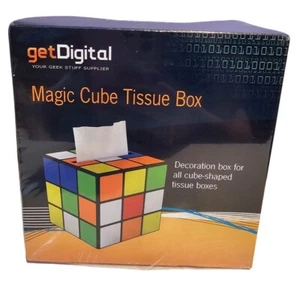 Magic Cube Taschentuchbox von GetDigital Kunststoff Magnetboden NEU IM KARTON Bunt - Bild 1 von 4
